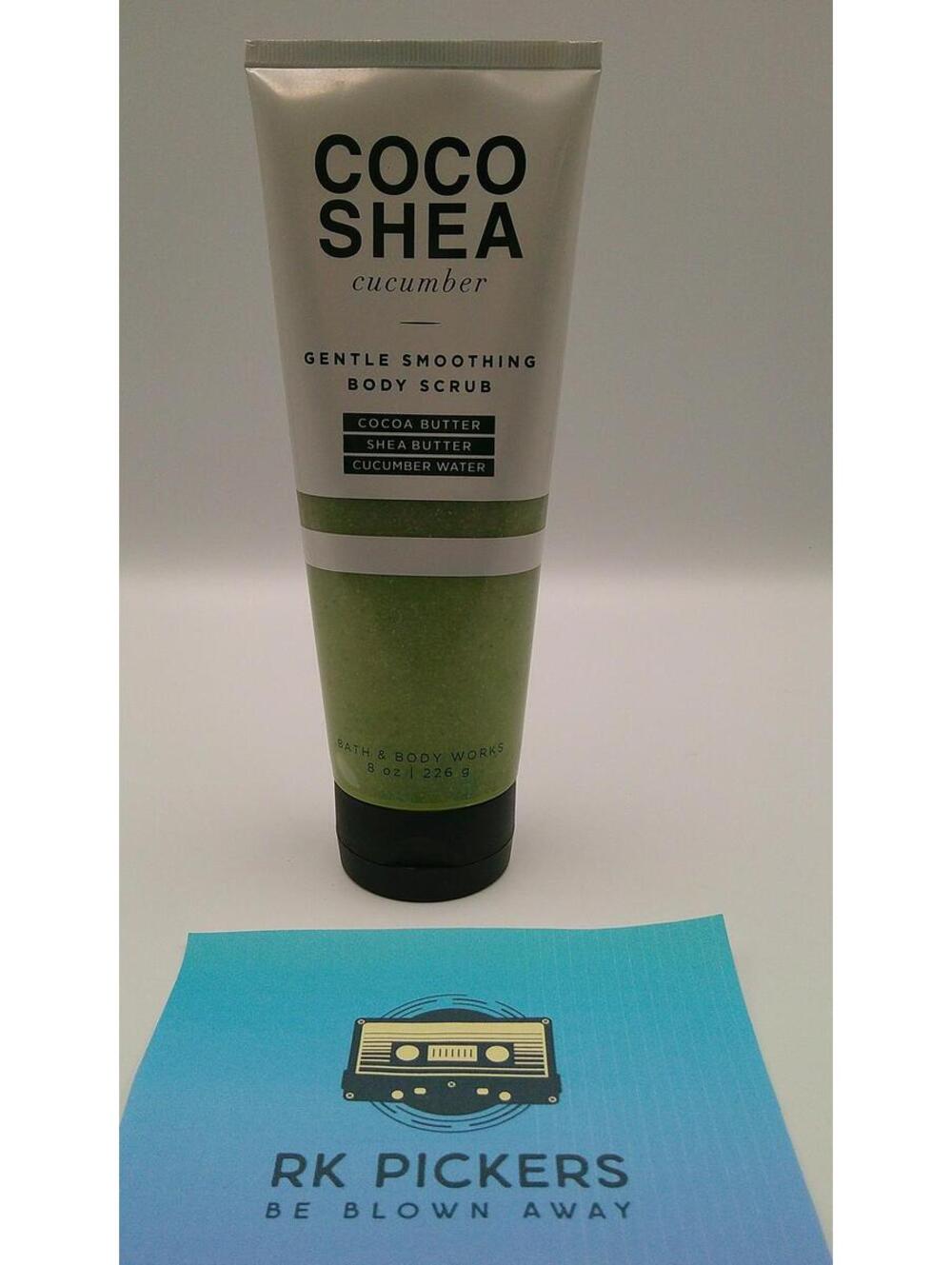 Bath & Body Works COCO SHEA Cucumber Gentle Smoothing Body Scrub 8 oz NEW C2